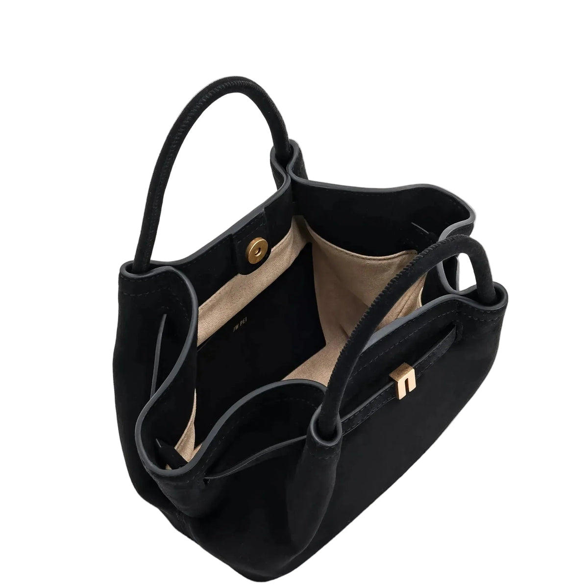 JW PEI Hana Suede Mini Tote Bag in Black