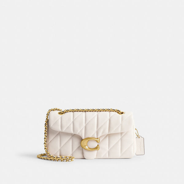 Coach Tabby Shoulder Bag 26  With Pillow Quilting white