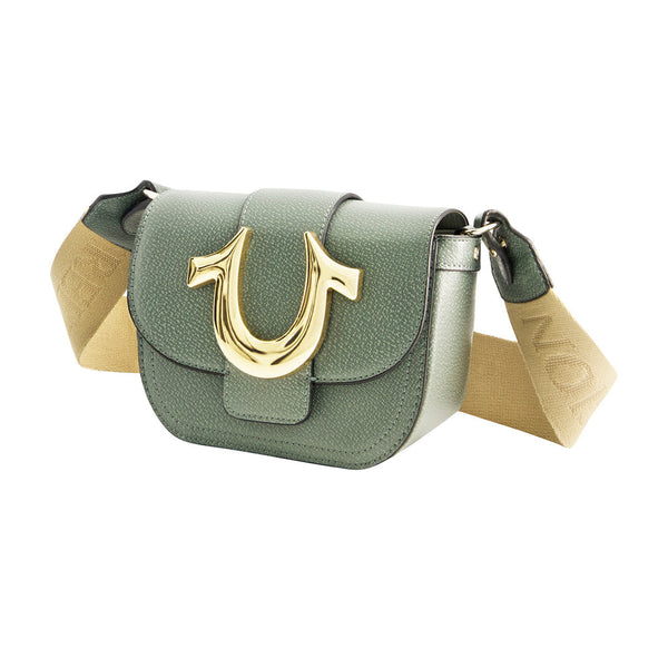 TRUE RELIGION MINI FLAP CROSSBODY - SAGE