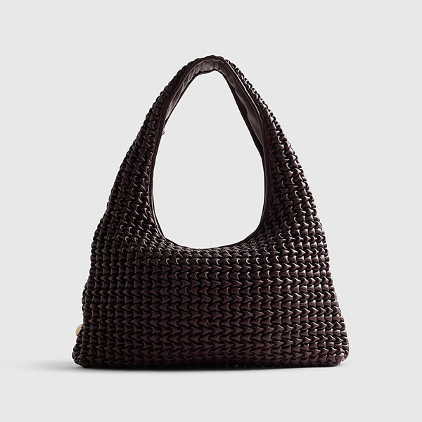River island brown Red Textured Shoulder Bag
