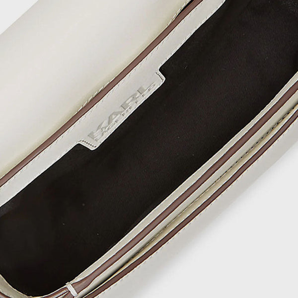 Karl Lagerfeld logo crossbody bag in white