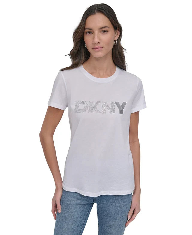 Dkny Women's Cotton
Embroidered-Logo Shirt size L