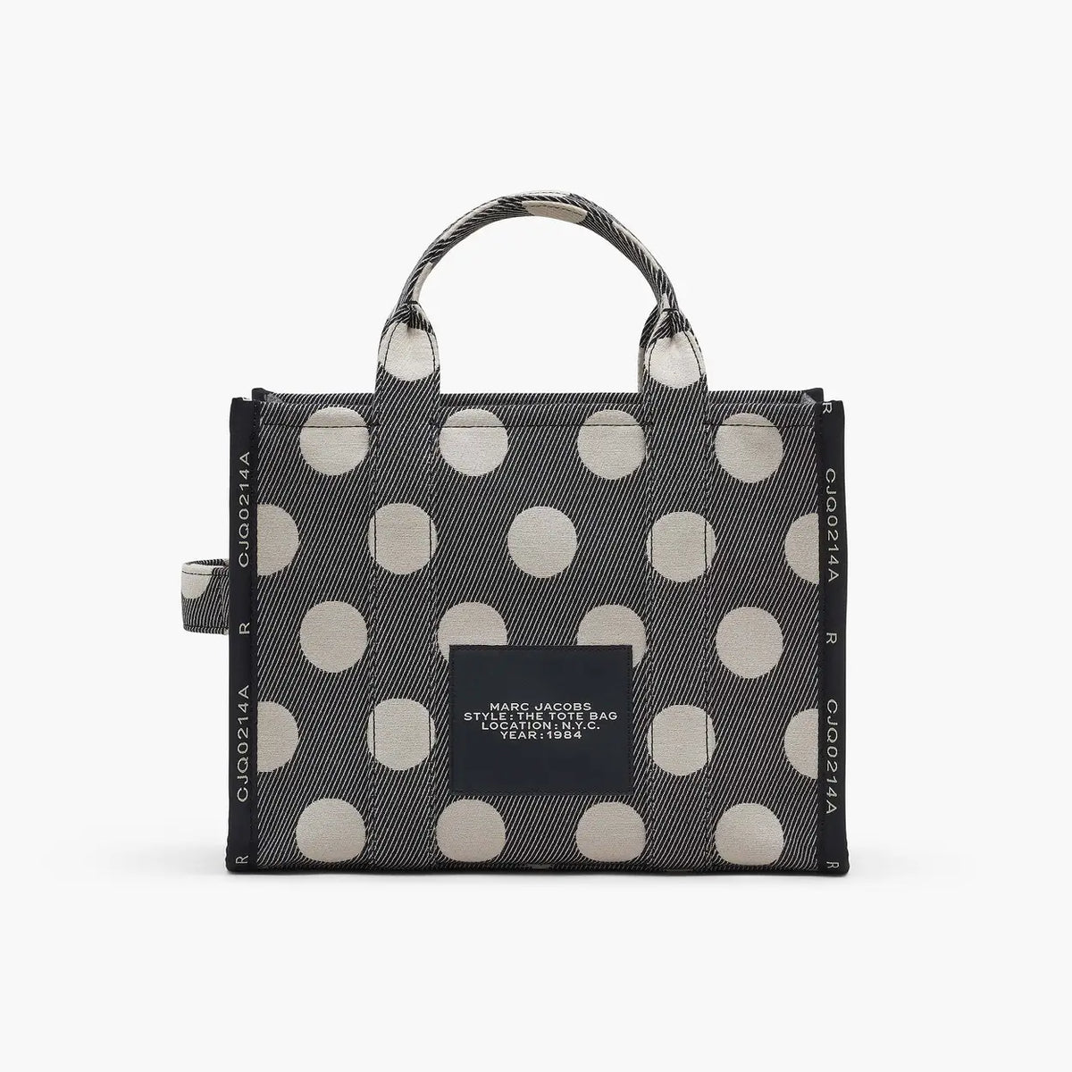 Bags Tote Bags | Marc Jacobs The Spots Jacquard Small Tote Black/ivory