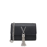 Valentino Silver Divina Cross-Body Chain Tassel Bag
