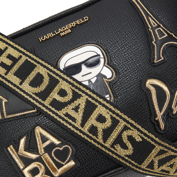 Karl Lagerfeld PARIS Maybelle Paris Appliqué Crossbody Bag