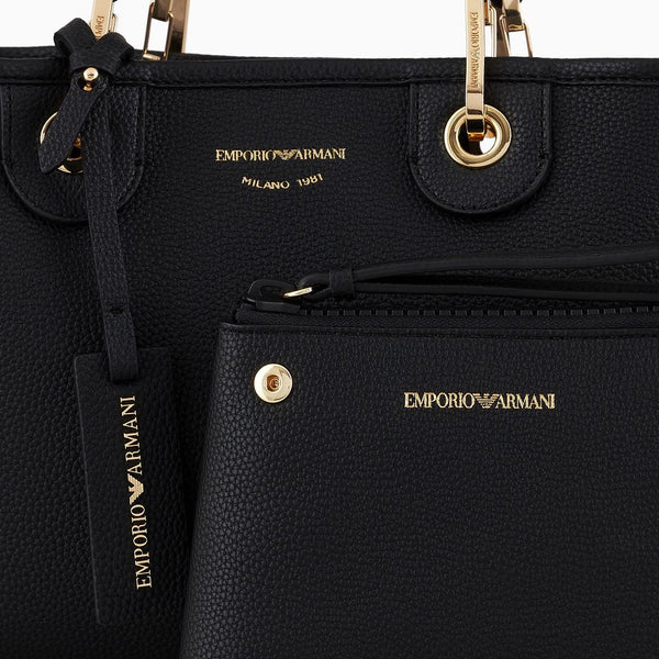 Small MyEA shopper bag with deer print Emporio Armani