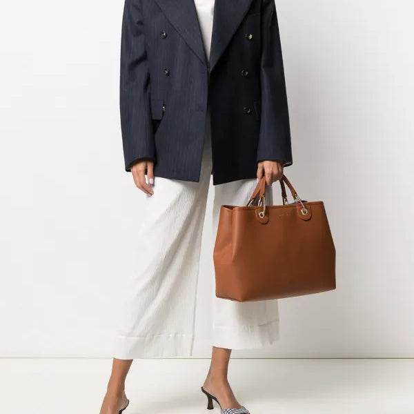 Emporio Armani
logo-strap tote bag Large