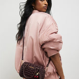 River Island Red Scrunch Mini Bowler Bag