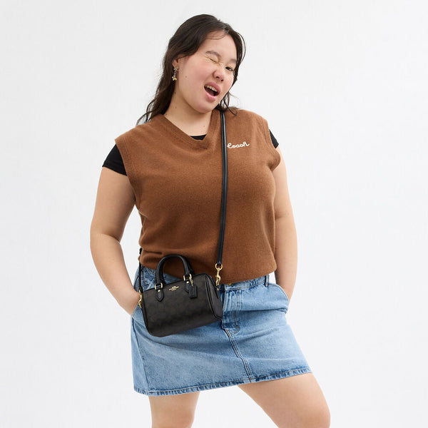 Coach Mini Rowan Crossbody Bag In Signature Canvas