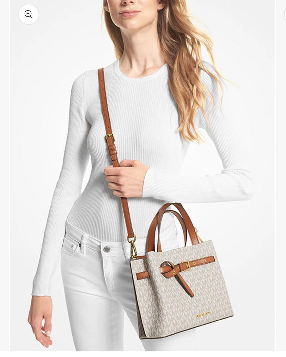 Michael Kors Emilia Medium Signature Logo Satchel
