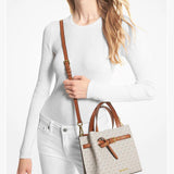 Michael Kors Emilia Medium Signature Logo Satchel