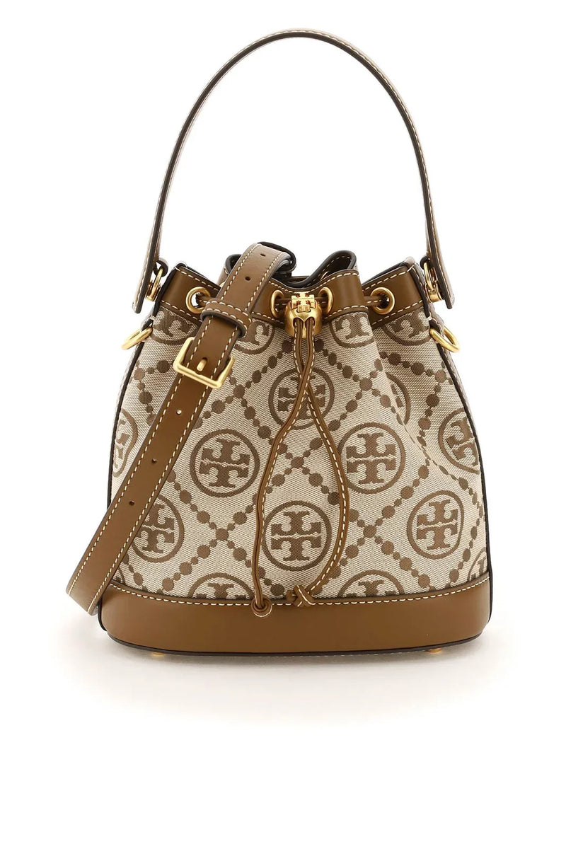Tory Burch T Monogram Jacquard Bucket Bag