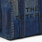 Marc Jacobs The Denim Printed Leather Micro Tote Bag
