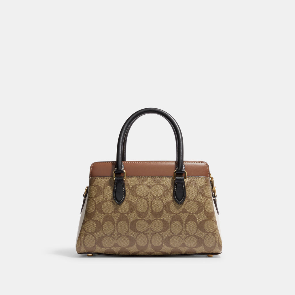 Coach Mini Darcie Carryall In Colorblock Signature Canvas