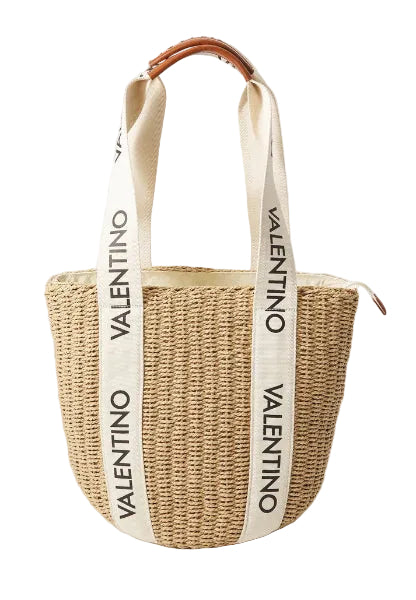Valentino SHANNON MIR tote bag in naturale/cuoio/beige.