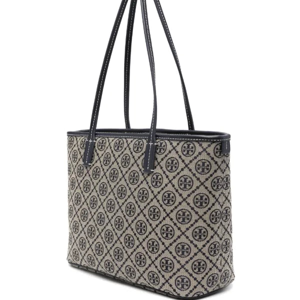 Tory Burch Small T Monogram Zip Tote Bag