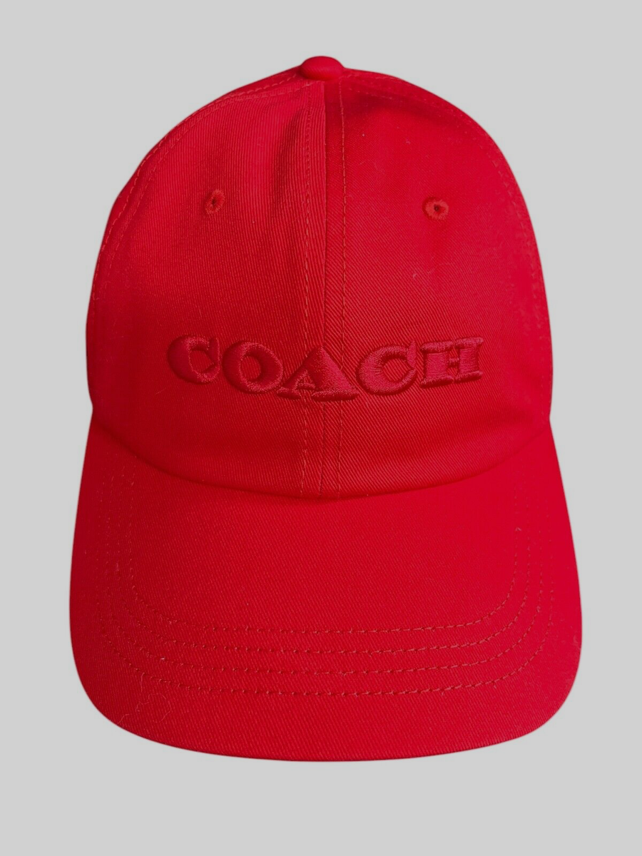 Coach Women’s Embroidered Baseball Hat in Red