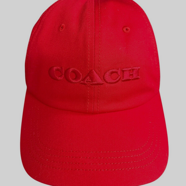 Coach Women’s Embroidered Baseball Hat in Red