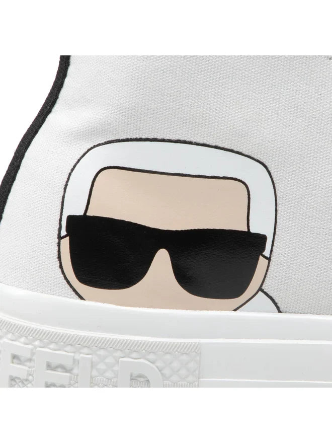 KARL LAGERFELD Fabric sneakers White size 38