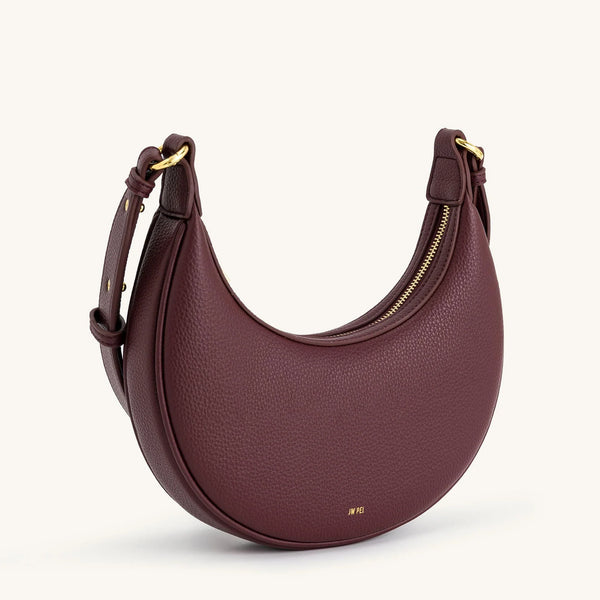 JW Carly Medium Shoulder Bag - Deep Claret