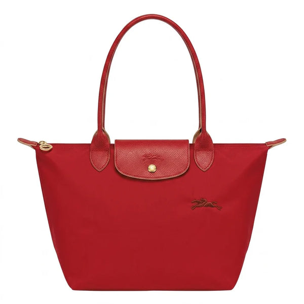 L.o.n.g.c.h.a.m.p green line le pliage medium size in red