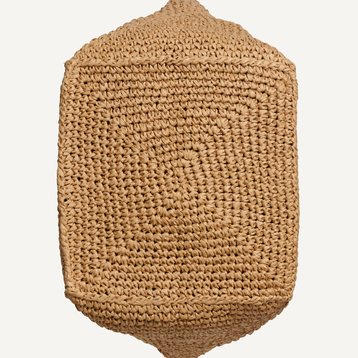 DKNY Paloma Crochet Raffia Logo Tote