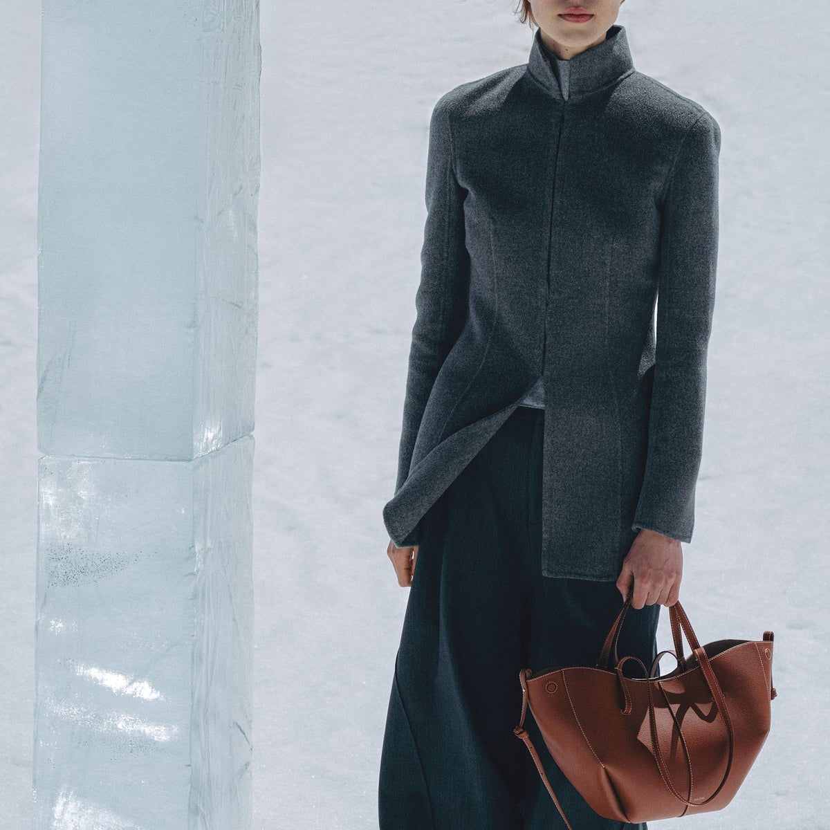 Polene Cyme Mini EDITION TEXTURED COGNAC