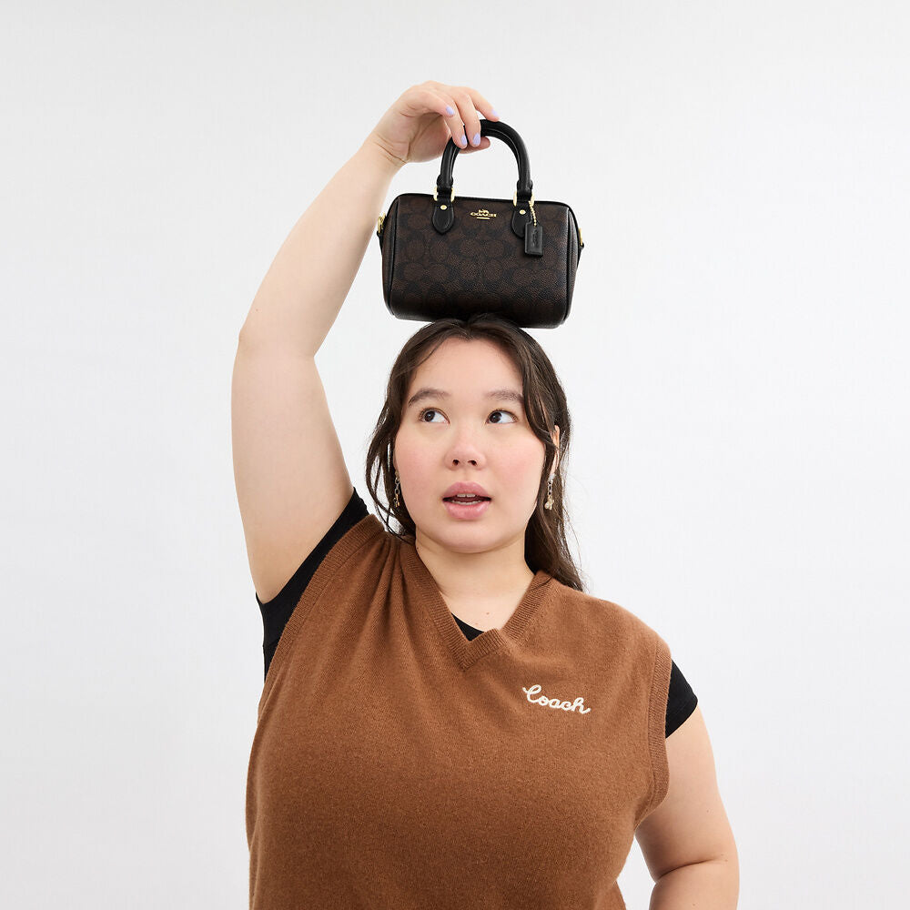 Coach Mini Rowan Crossbody Bag In Signature Canvas