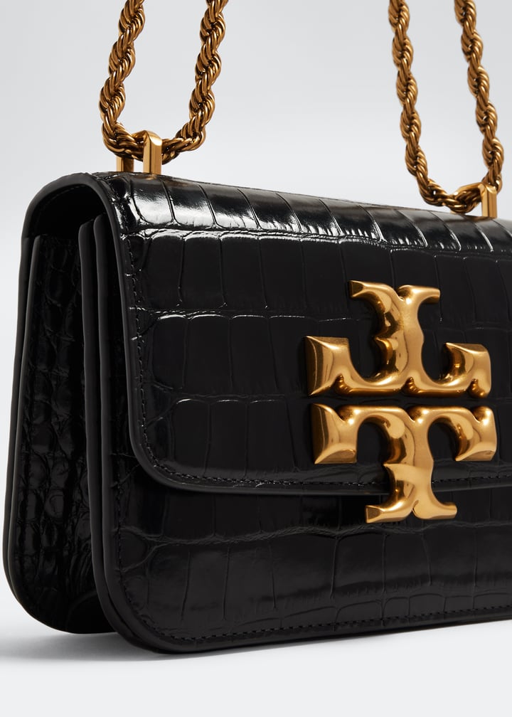 Tory Burch Small Eleanor Bag in Lizard Black
