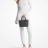 Micheal Kors small Jet Set Travel tote bag with top zip closure and logo in Black