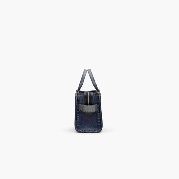 Marc Jacobs
THE DENIM-PRINTED LEATHER MICRO TOTE BAG