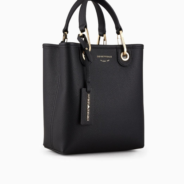 EMPORIO ARMANI DEER-PRINT MYEA VERTICAL SHOPPER BAG