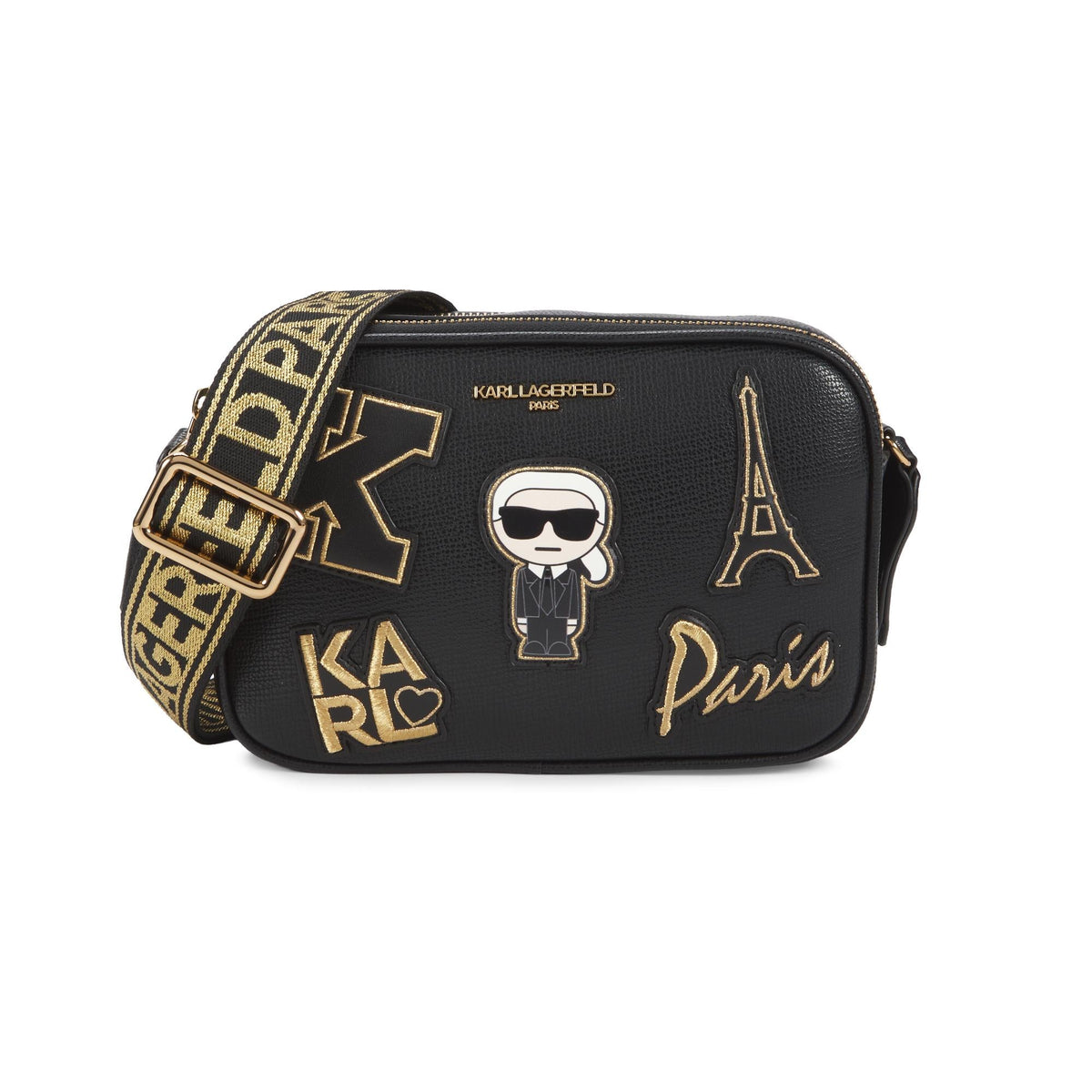 Karl Lagerfeld PARIS Maybelle Paris Appliqué Crossbody Bag