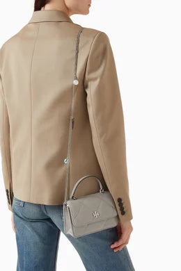 Tory Burch Kira Mini Bag with a Diamond-Patterned Quilted Design & Nappa Leather Chain