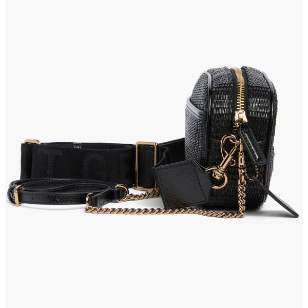 Kurt Geiger London Chiswick Raffia Camera Bag in black