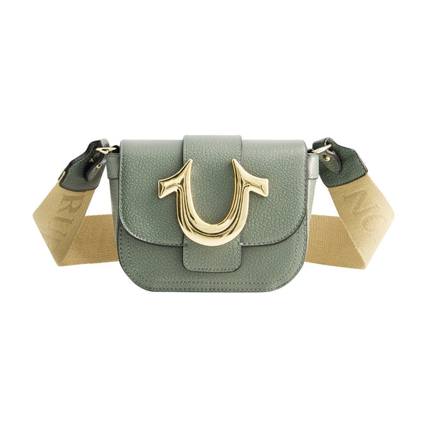 TRUE RELIGION MINI FLAP CROSSBODY - SAGE