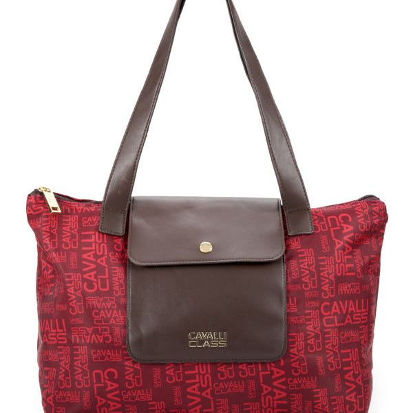 Cavalli Class by Roberto Cavalli Women's Red Colorblock Tote