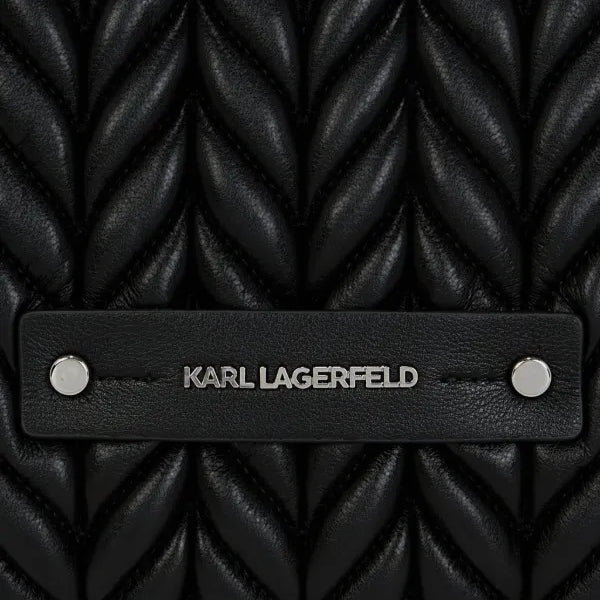 Karl Lagerfeld K/Weave Hobo Bag in Black