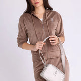 US Polo ASSN Classic Zip Crossbody Bag in Metalic