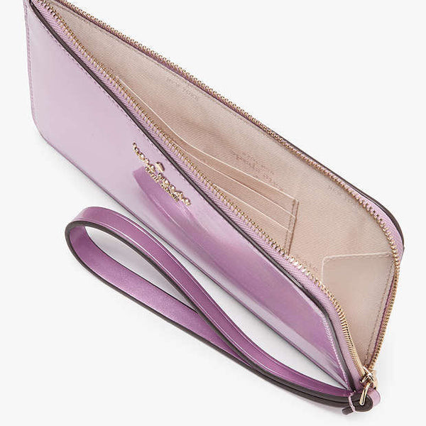 Kate Spade Lucy Medium L-zip Wristlet light purple
