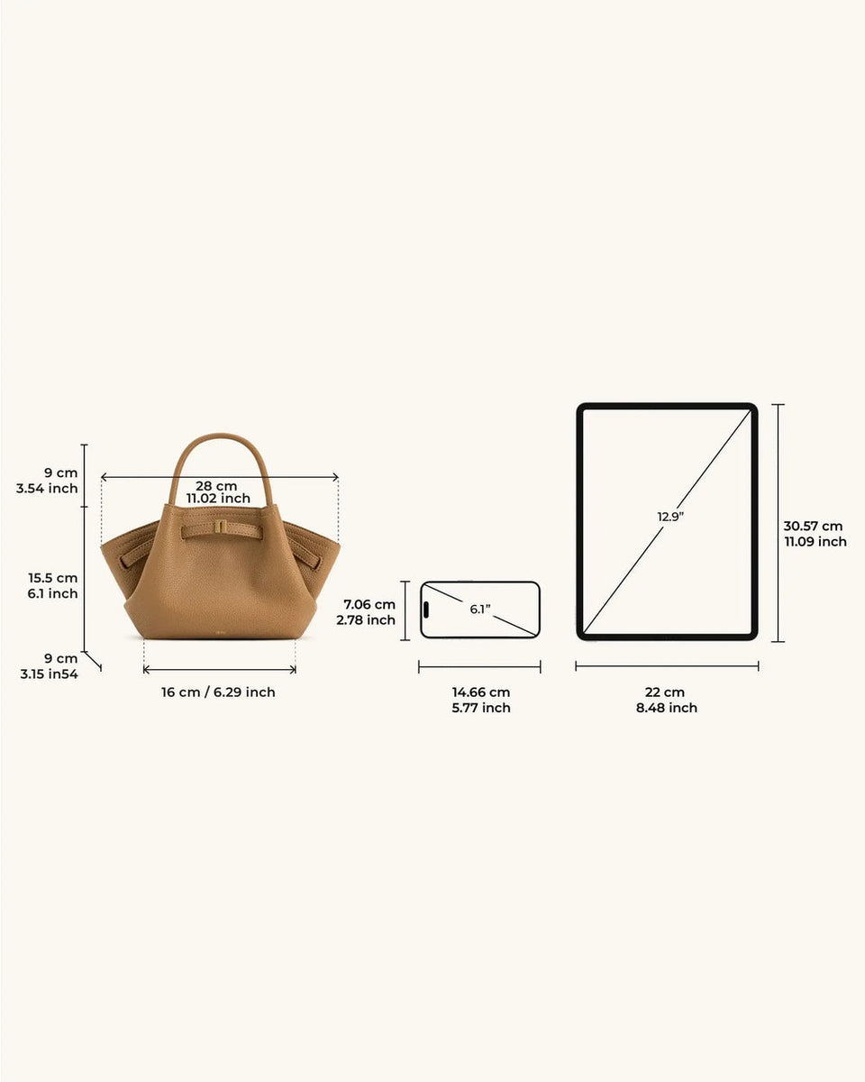 JW PEI Hana Mini Tote Bag in Light Brown