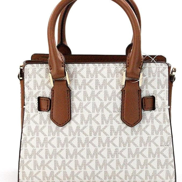 MICHAEL KORS HAMILTON XS MINI CROSSBODY SATCHEL MK KEY LOCK BAG VANILLA