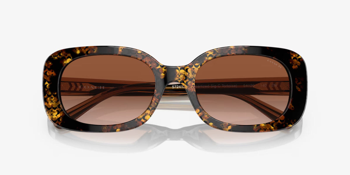 COACH sunglasses brown gradient