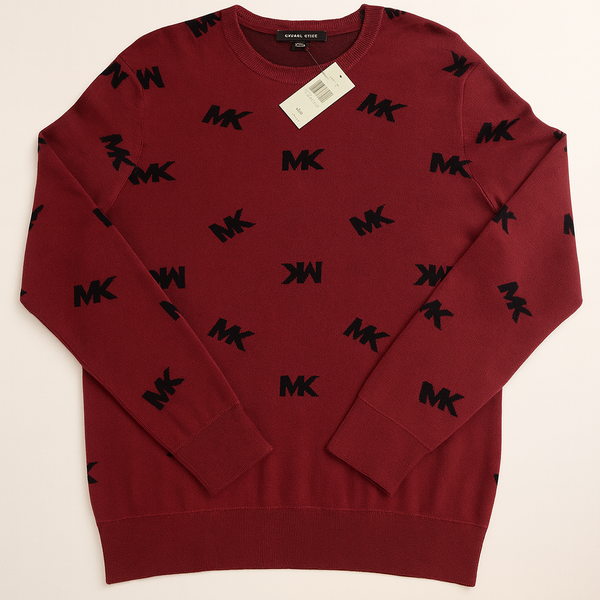 Michael Kors Men's All Over Print MK Logo sweatshirt size L