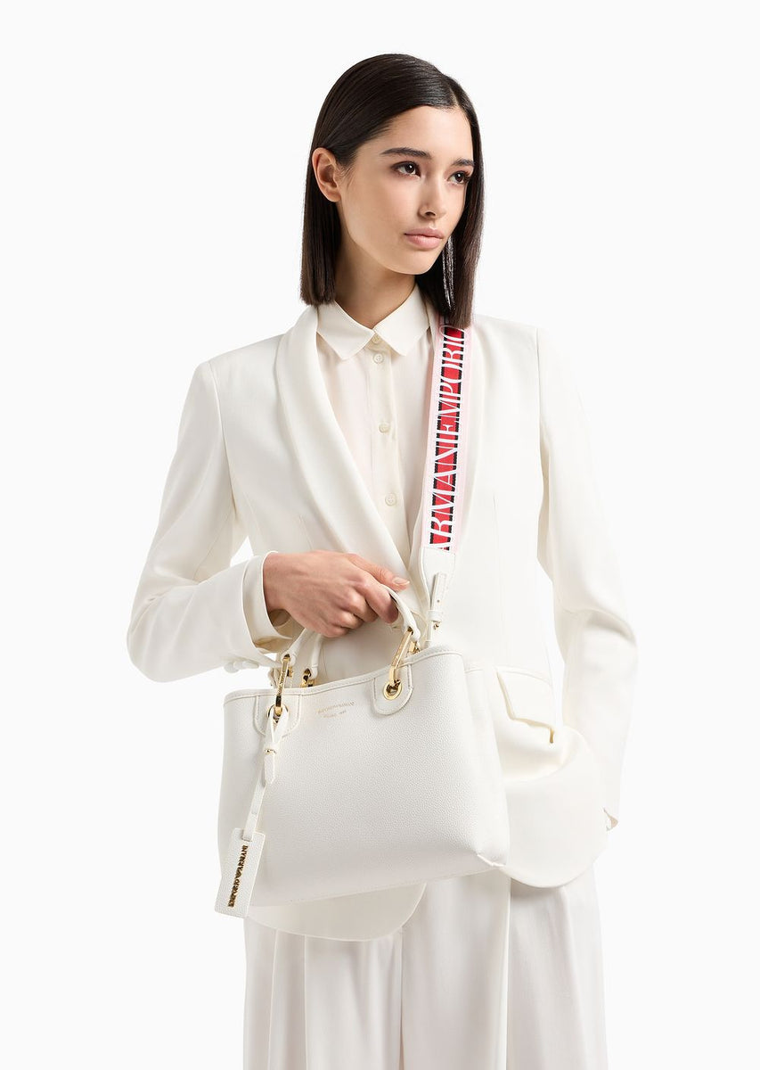 Small MyEA shopper bag with deer print Emporio Armani