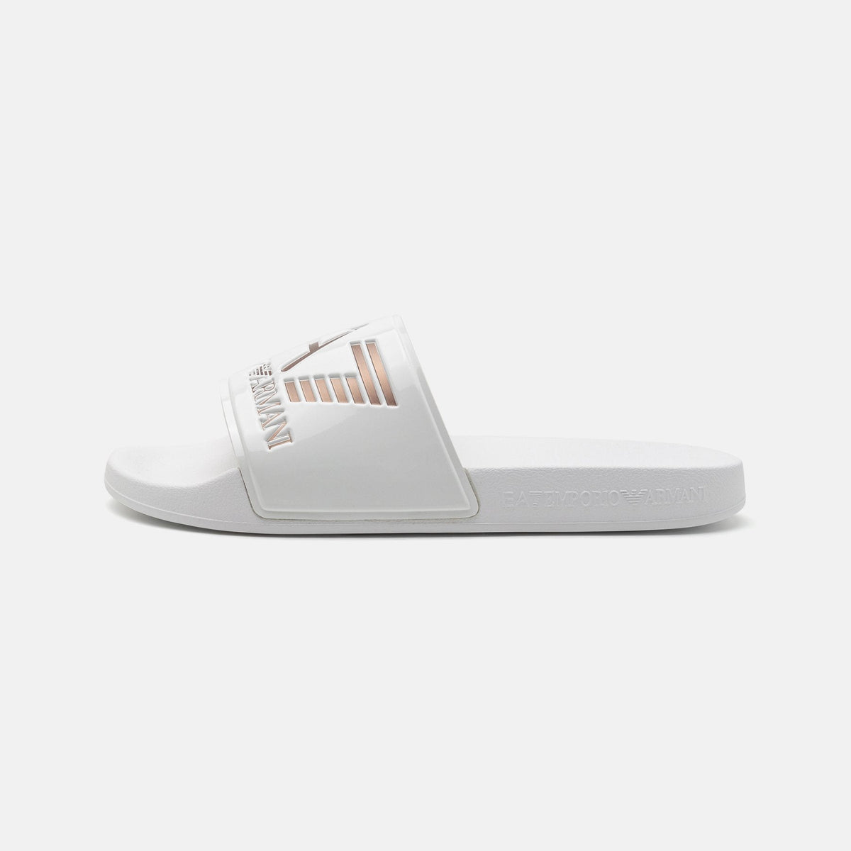 EA7 Emporio Armani Unisex Pool Slides White / Rose