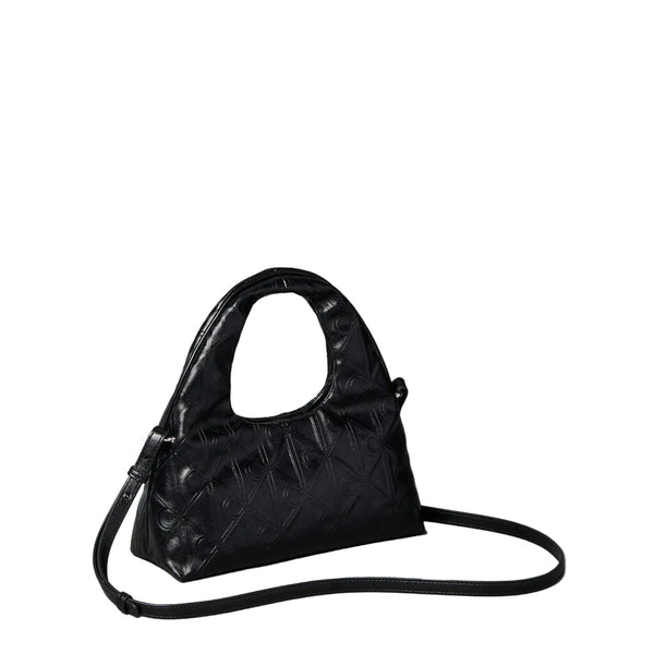 Calvin Klein Puffer Emblem Logo Small Bag in Black