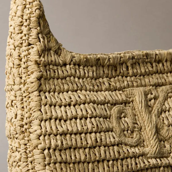 Calvin Klein Raffia Small Shoulder Bag