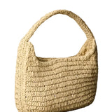 Calvin Klein Raffia Small Shoulder Bag