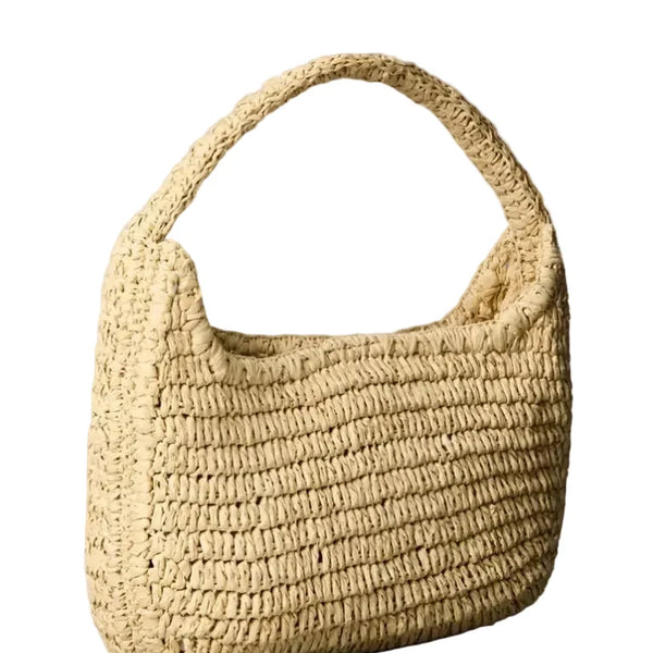 Calvin Klein Raffia Small Shoulder Bag